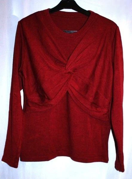 #Haut pull bordeaux S/M (38)